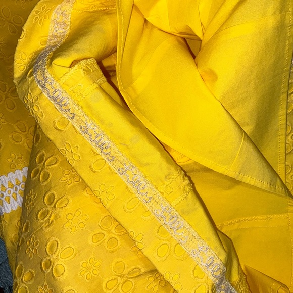 Lilly Pulitzer NWT Railee Eyelet Shift Dress St Tropez Yellow Size 4 - Picture 8 of 15